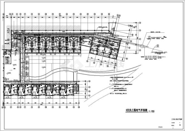 某宾馆详细电气设计施工CAD图纸-图一