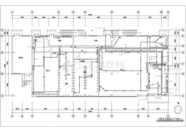 某公司综合楼电气CAD设计施工图-图二