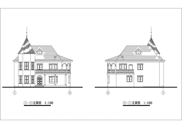 别致三层实用别墅详细建筑设计施工图_图1