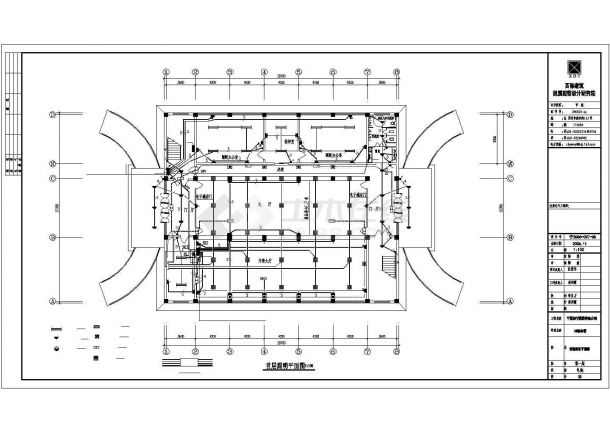 某制药厂综合楼电气CAD施工设计图-图二