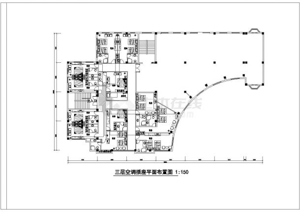 某宾馆建筑消防电气设计布置CAD图-图二