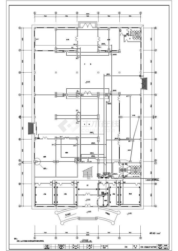 某地二层厂房车间及宿舍电气设计施工图-图二