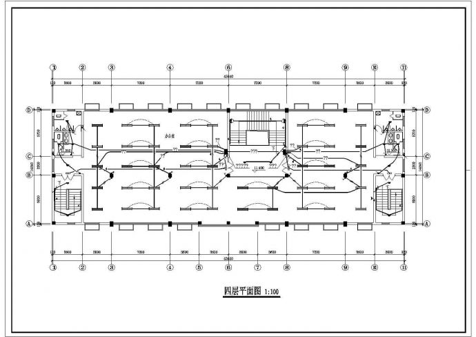 某四层厂房车间办公室电气设计施工图_图1