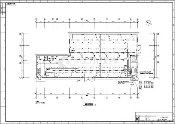 六层框架结构厂房工程电气设计施工图-图一