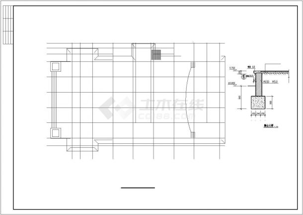 某567.59平方米会堂建筑设计图-图二