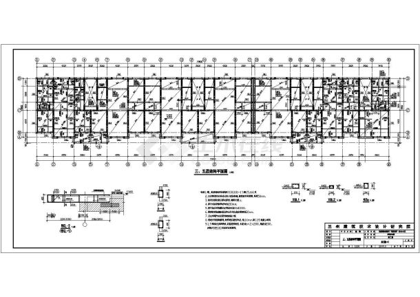 某地五层砖混结构住宅楼设计施工图-图二