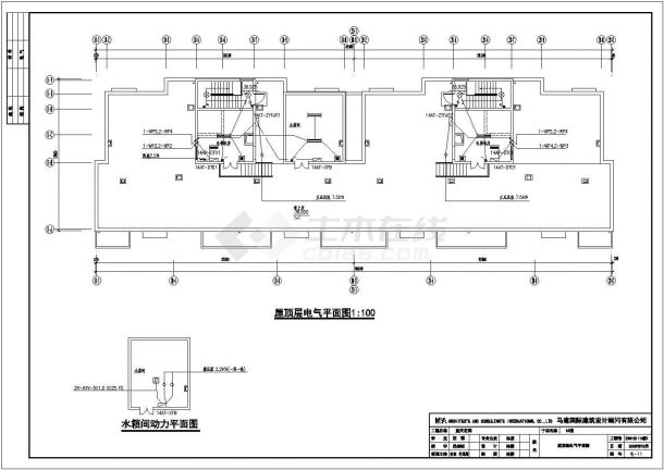 北京某小区13层住宅楼电气设计施工图-图一
