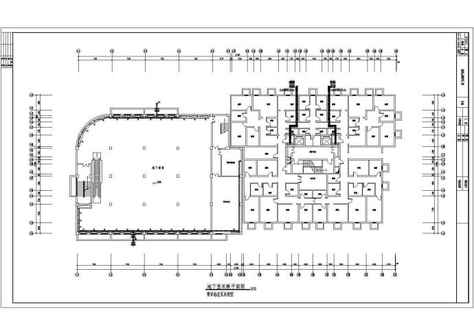 某高层商住楼采暖全套cad施工图纸_图1