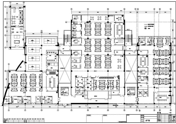 某电子公司办公空间装修设计施工图_图1