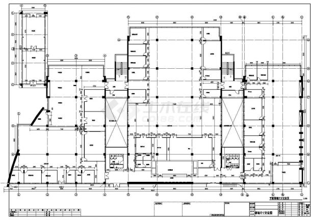 某电子公司办公空间装修设计施工图-图二