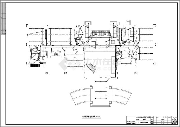 某省培训学院贵宾楼电气设计cad图纸-图一