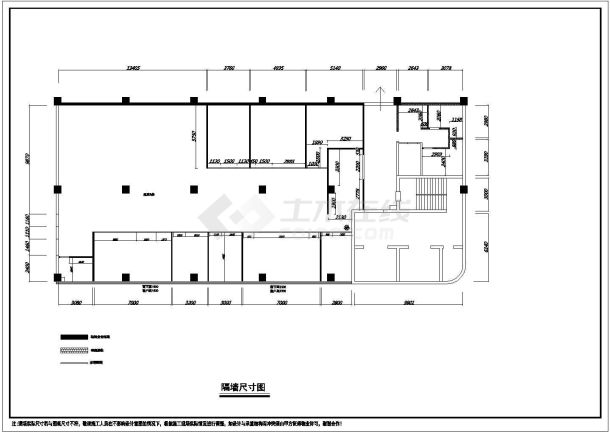 高档简约现代办公室室内装修施工图（含效果图）-图一