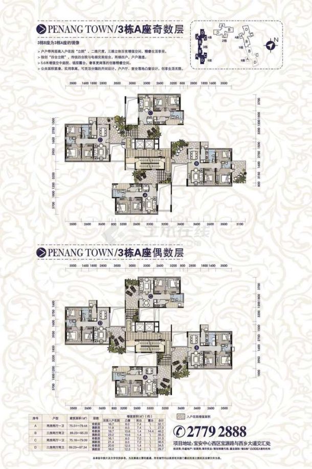 最新深圳楼盘槟城西岸的户型-图一