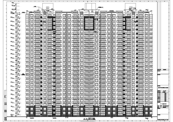 高层住宅小区建筑cad施工图纸_图1