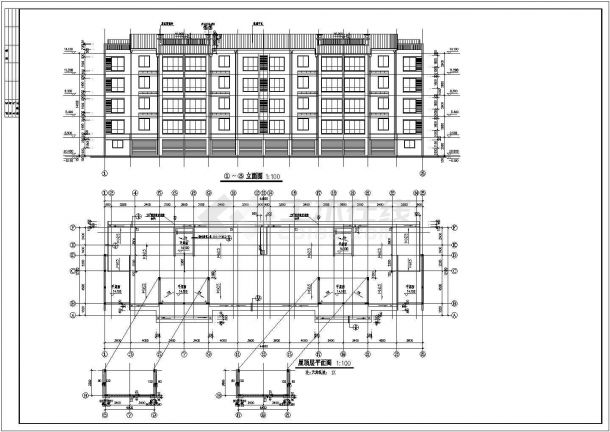 经典住宅楼全套cad图纸-图二