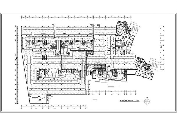 某地区大型小区高层地下室电气设计施工图-图一
