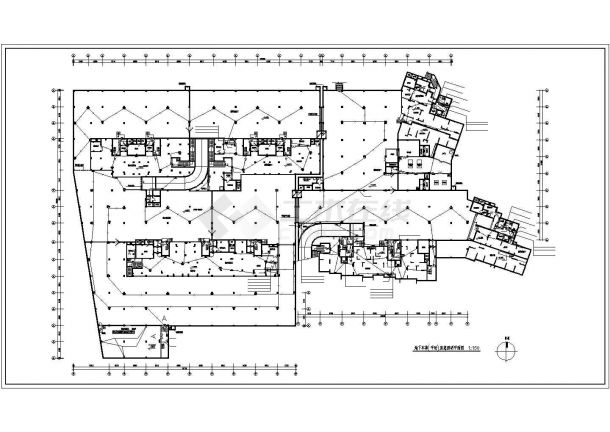 某地区大型小区高层地下室电气设计施工图-图二
