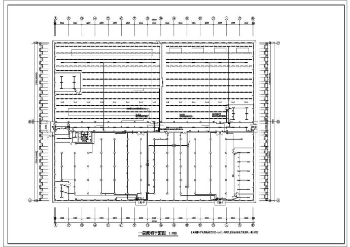 某一层钢结构厂房电气设计施工图纸_图1