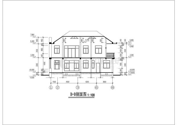 简洁二层舒适新农村自建别墅建筑设计图（全套）-图二
