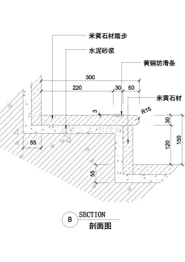 楼梯大样图汇总（建筑cad图纸）-图二