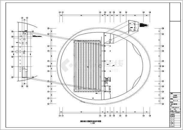 某地区某体育馆弱电CAD设计图纸-图二