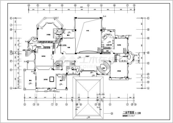某地区三层住宅别墅建筑给排水设计施工图-图二