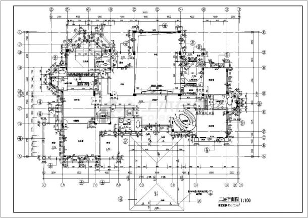 某地区三层住宅别墅设计规划施工方案-图二