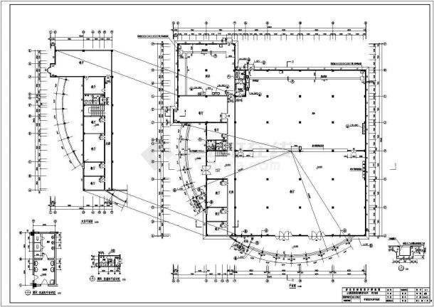 某公司职工食堂完整建筑设计施工图纸-图二