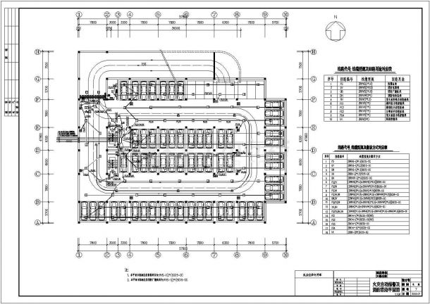 某地区底下车库配电系统CAD设计图纸-图一