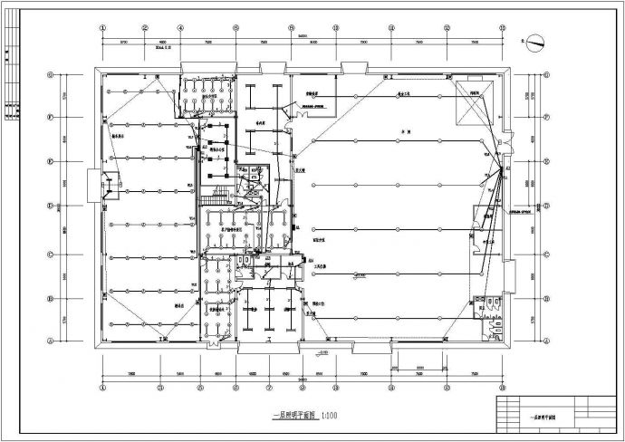 某汽车展厅建筑详细电气设计施工图_图1