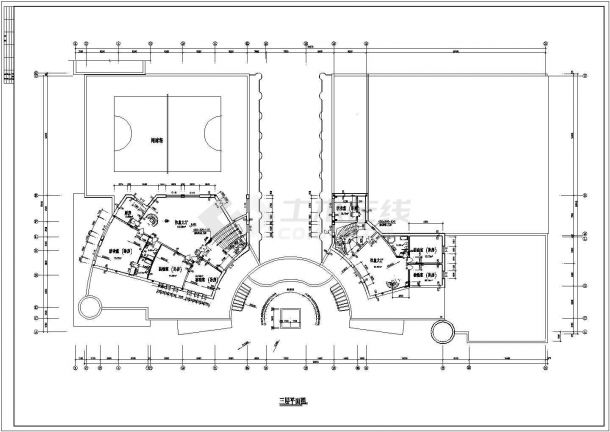 某高档洗浴餐饮综合建筑设计施工图-图二