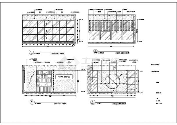 某地方300㎡时代广场25层建筑CAD设计图纸-图一