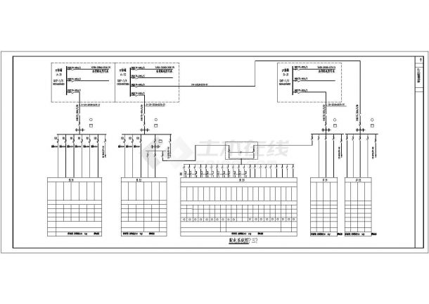 某高层商场建筑电气照明设计系统图-图二