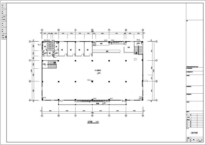 某食堂建筑内部完整电气设计施工图_图1