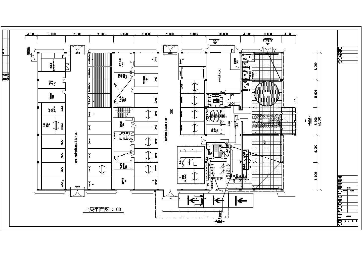 某丰田汽车展厅电气设计CAD平面图