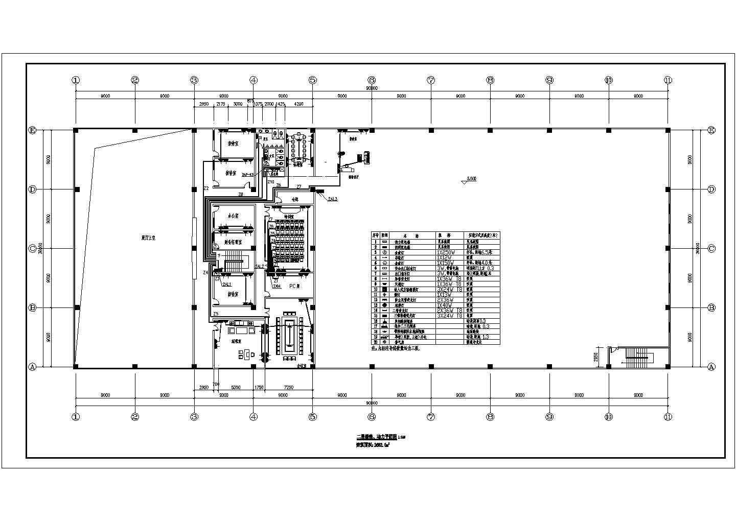 某地二层汽车展览店电气设计施工图
