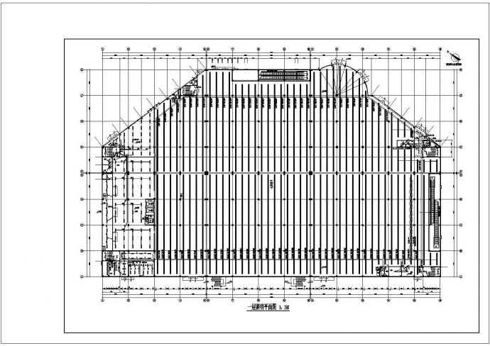 某地区二层大型超市建筑设计电气图_图1