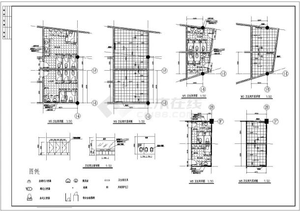 某地区大型商业办公式酒店建筑CAD图-图二