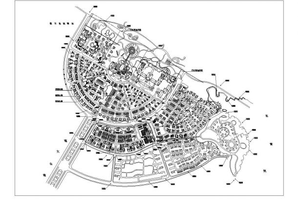 鲁能&middot;海蓝椰风别墅群整体规划及坐标图-图一