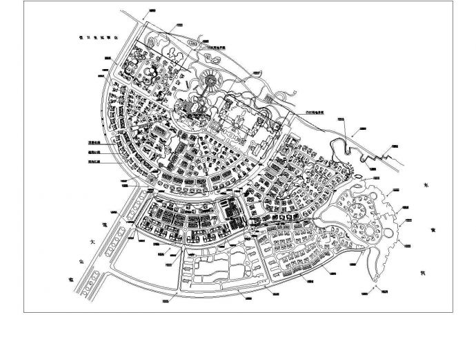 鲁能·海蓝椰风别墅群整体规划及坐标图_图1