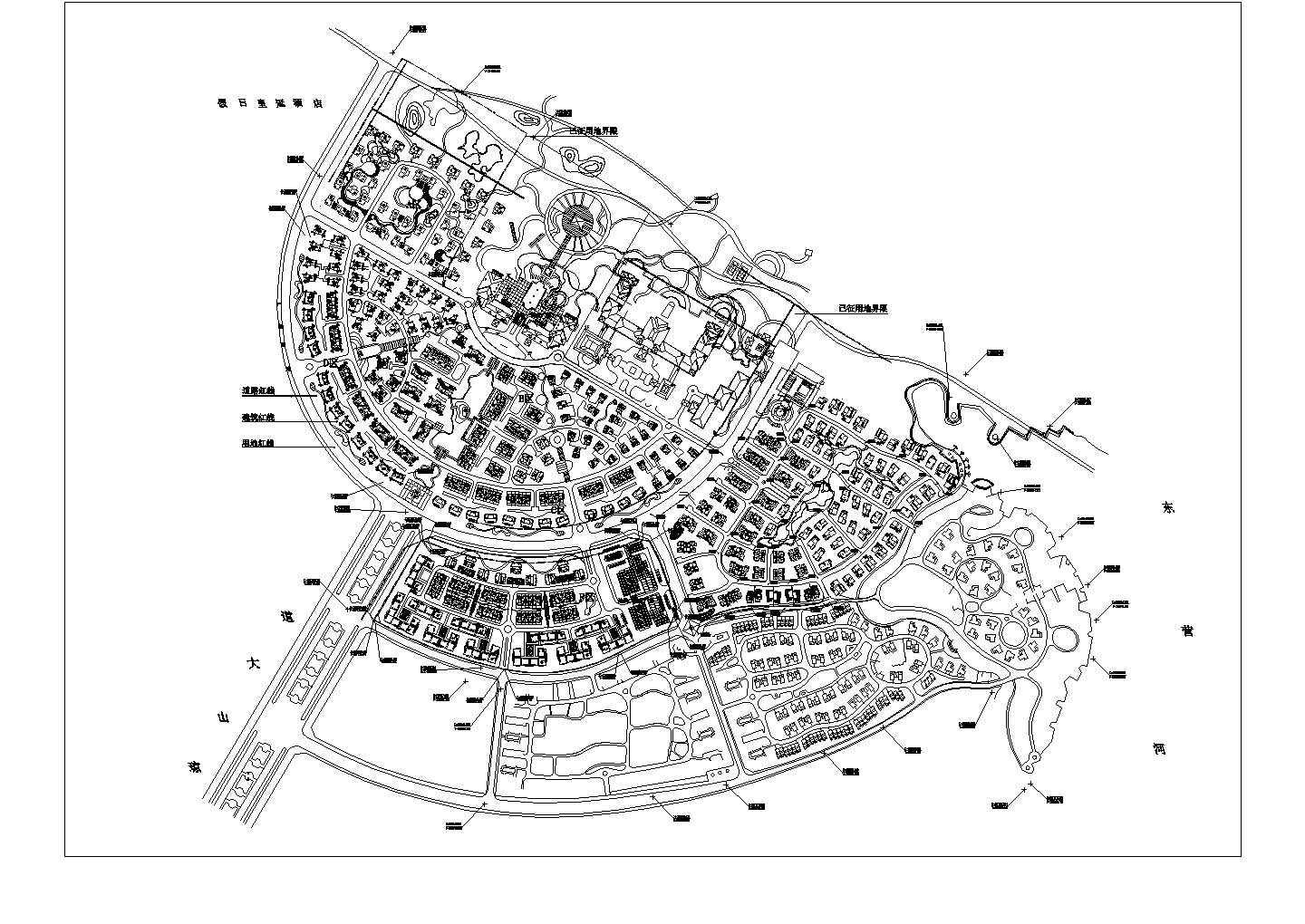 鲁能·海蓝椰风别墅群整体规划及坐标图