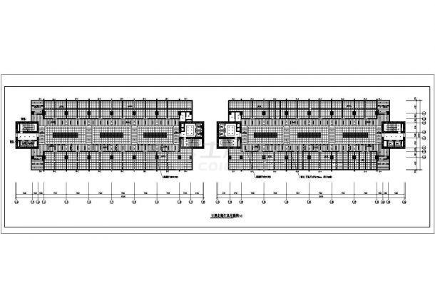 昆站建筑施工三层天棚图纸（共6张）-图二