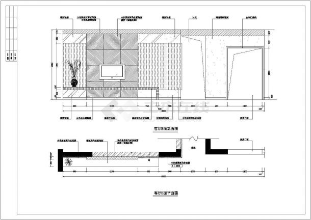 某小区3#楼样板房方案装修设计图-图二