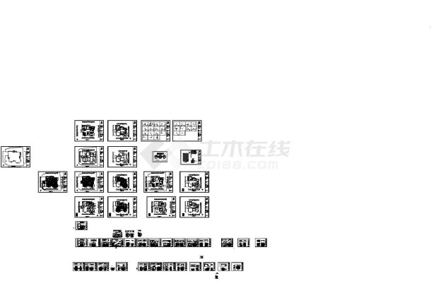 某小区小别墅全套室内设计施工图纸-图一