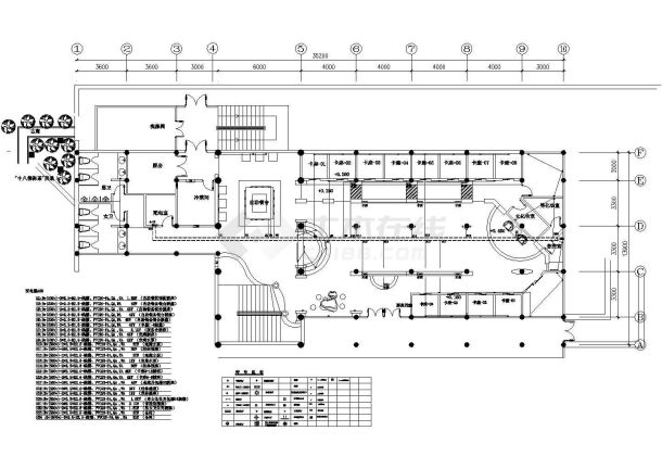 五星级标准茶馆内部电气设计施工图纸-图二