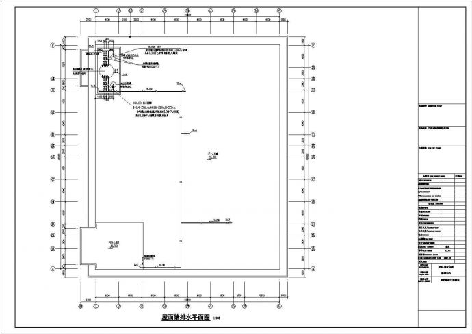 某酒店四层洗浴中心给排水消防设计图_图1