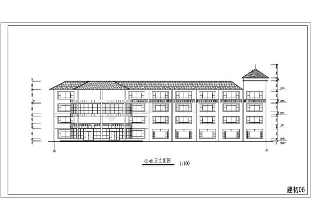 某地大型洗浴中心建筑cad图纸-图二