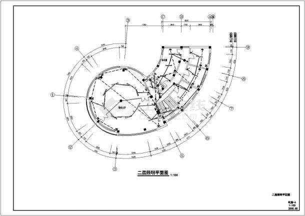 某地区物业楼电气设计CAD设计图纸-图二