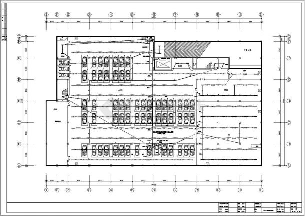 某地区展厅的强电平面CAD设计图纸-图一