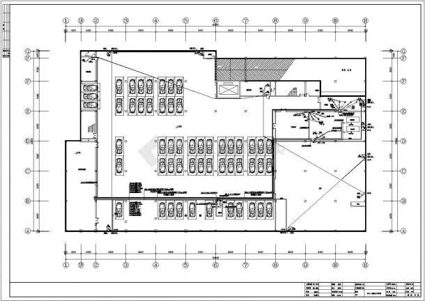 某地区展厅的强电平面CAD设计图纸-图二
